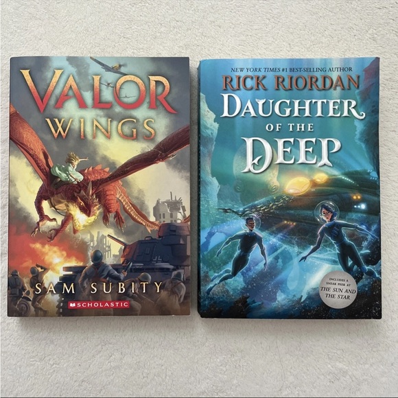 Disney Other - Valor Wings and Daughter of the Deep - 2 Book Set for Tween Readers